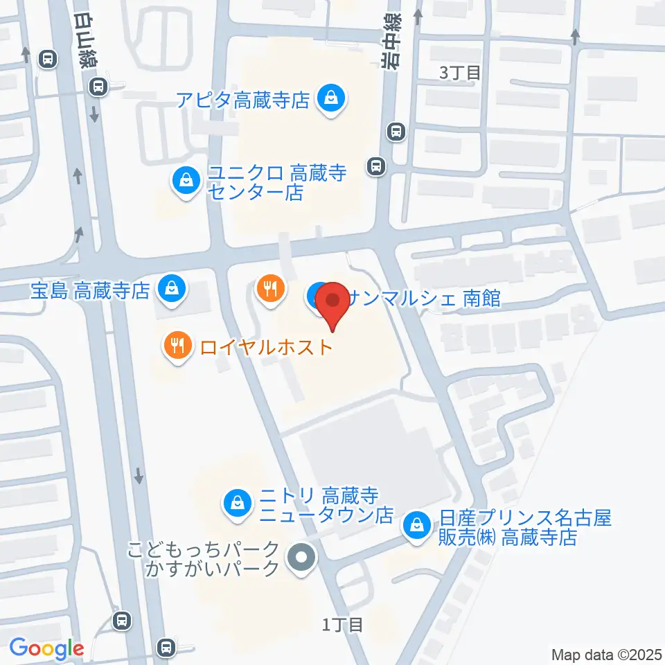 サンマルシェセンター ヤマハミュージック周辺のホテル一覧地図