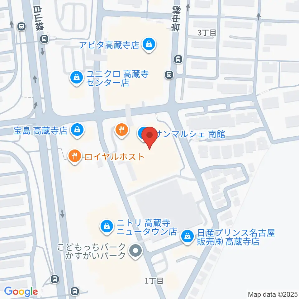 サンマルシェセンター ヤマハミュージック周辺のホテル一覧地図