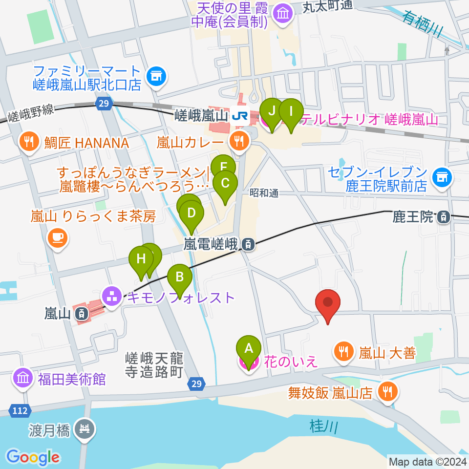 ピアノヨシカワ周辺のホテル一覧地図