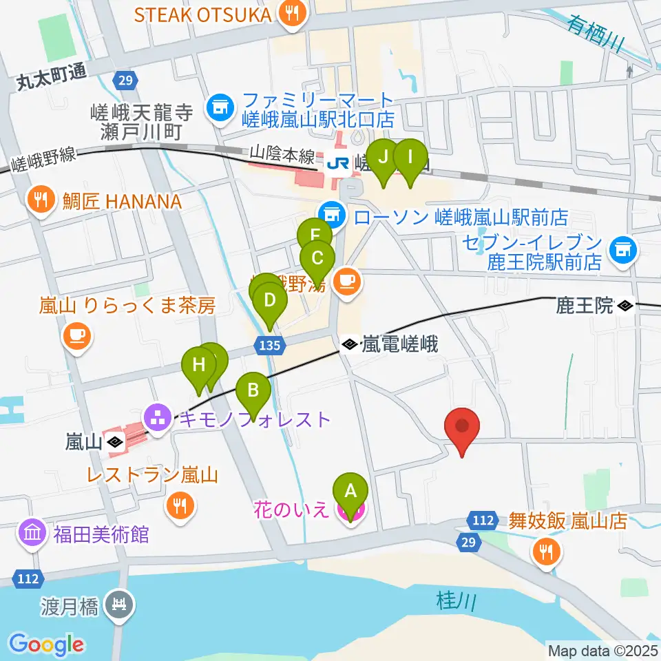 ピアノヨシカワ周辺のホテル一覧地図