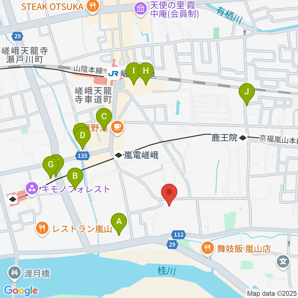 ピアノヨシカワ周辺のホテル一覧地図
