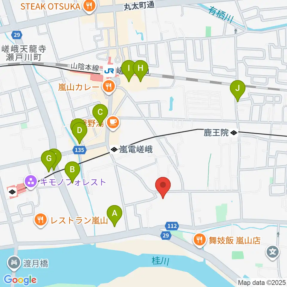 ピアノヨシカワ周辺のホテル一覧地図