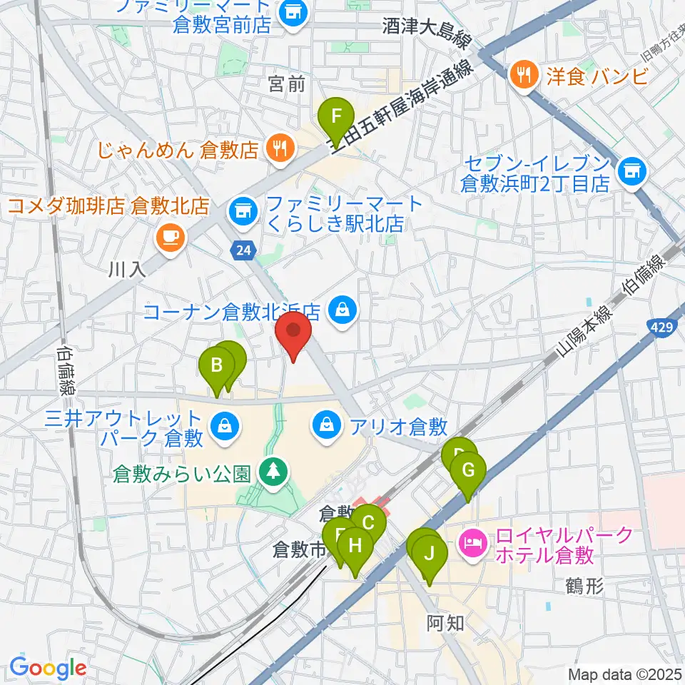 伊丹典子マンドリンアカデミア教室周辺のホテル一覧地図