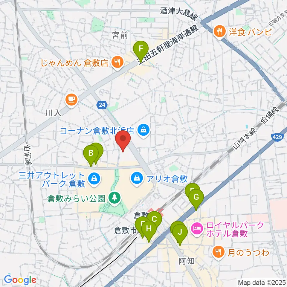 伊丹典子マンドリンアカデミア教室周辺のホテル一覧地図