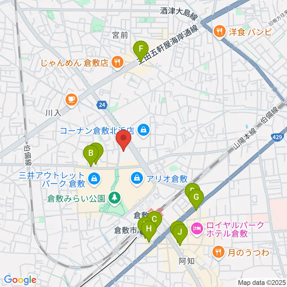 伊丹典子マンドリン教室周辺のホテル一覧地図