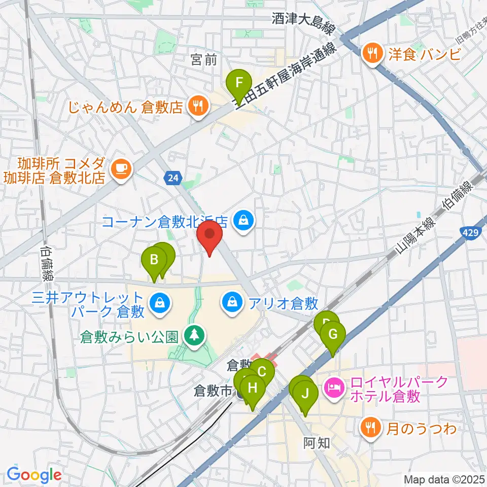 伊丹典子マンドリン教室周辺のホテル一覧地図
