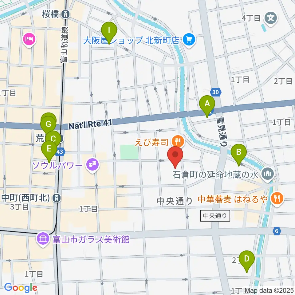 MPC富山周辺のホテル一覧地図