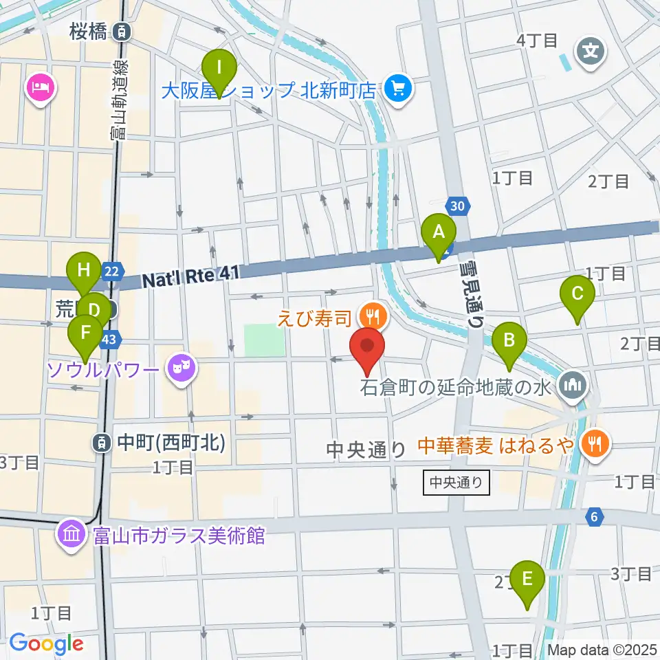 MPC富山周辺のホテル一覧地図