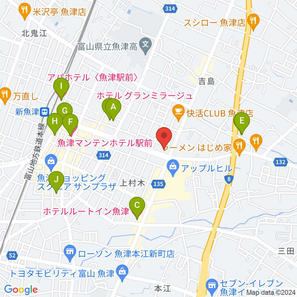 開進堂楽器 MPC新川周辺のホテル一覧地図