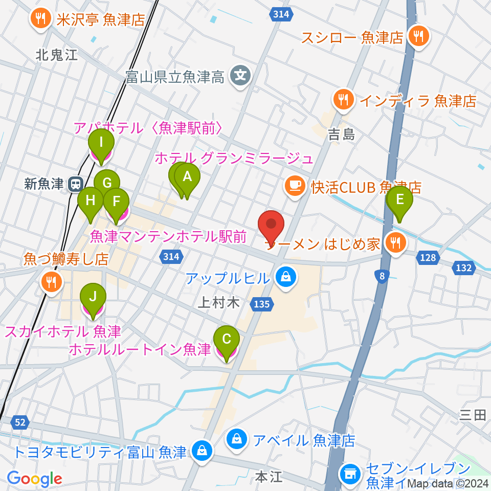 開進堂楽器 MPC新川周辺のホテル一覧地図