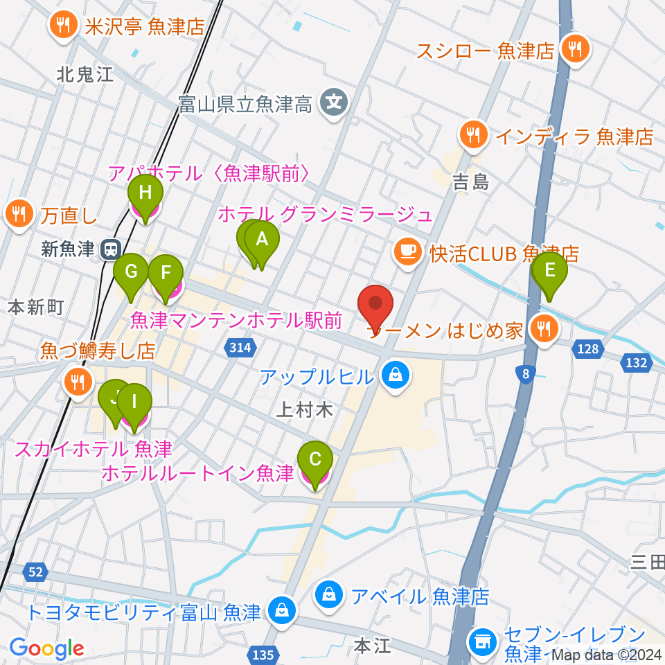 開進堂楽器 MPC新川周辺のホテル一覧地図