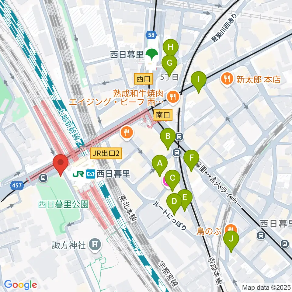 I.G.Oスタジオ周辺のホテル一覧地図
