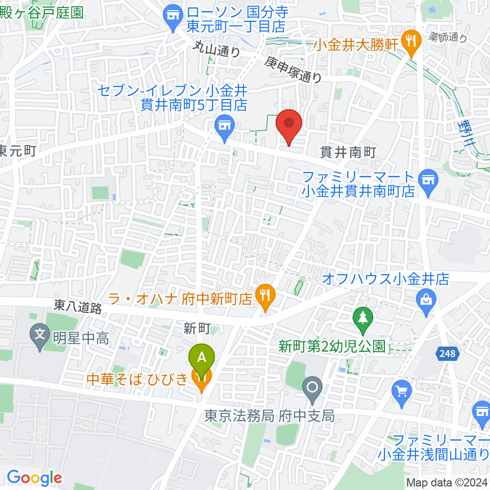 リンデピアノ教室周辺のホテル一覧地図