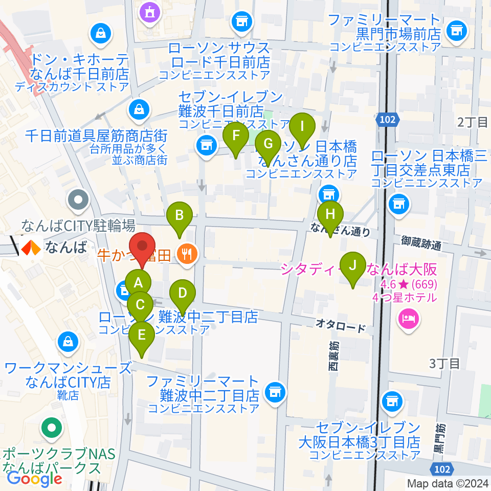 おとぐら ＜音蔵＞周辺のホテル一覧地図