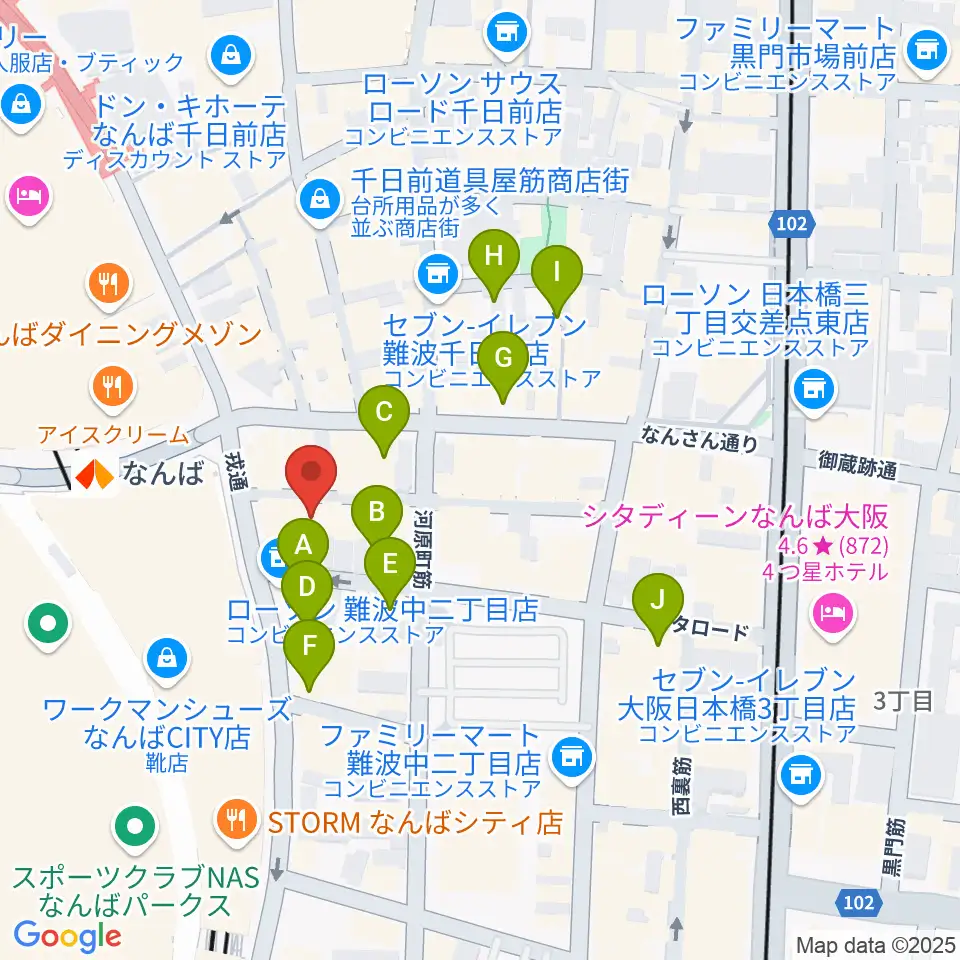 おとぐら <音蔵>周辺のホテル一覧地図