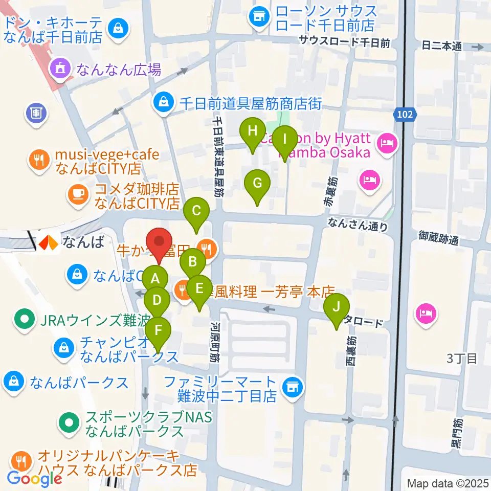 おとぐら <音蔵>周辺のホテル一覧地図