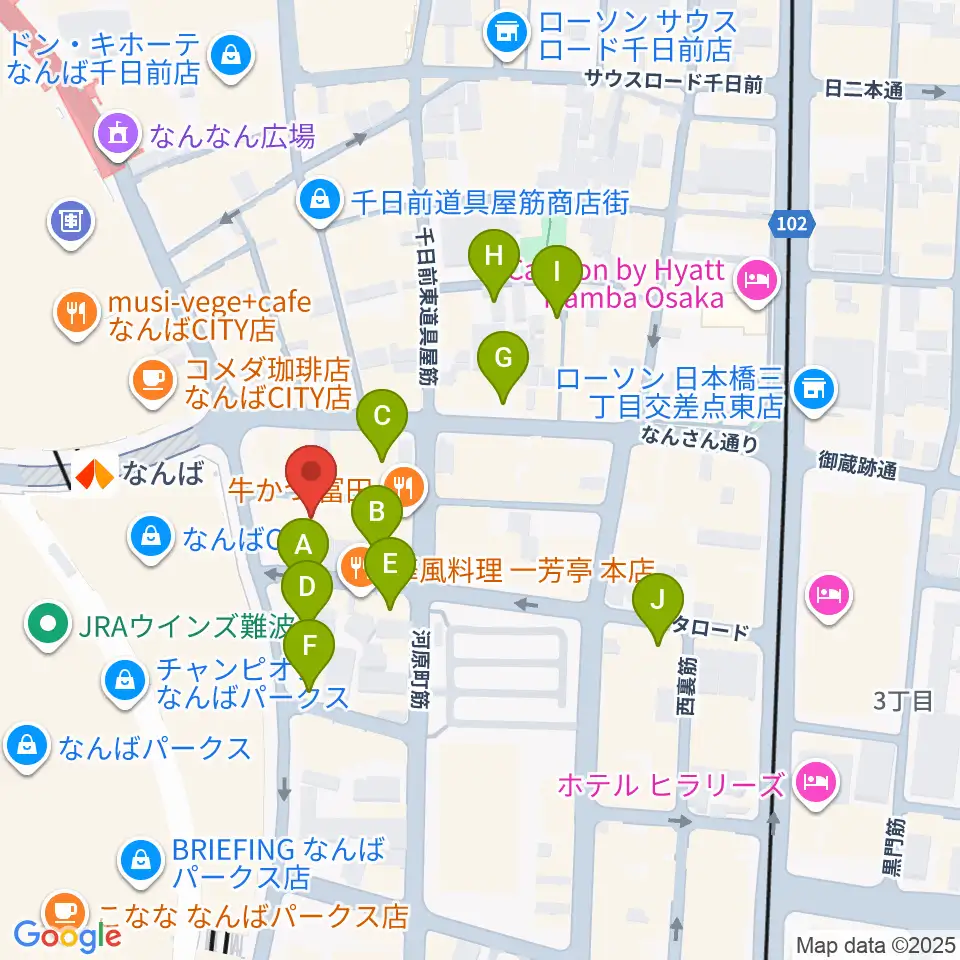 おとぐら <音蔵>周辺のホテル一覧地図
