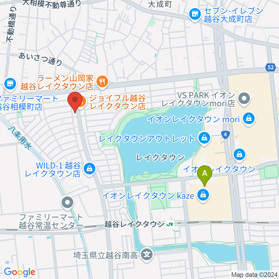 越谷ノイズゲート周辺のホテル一覧地図