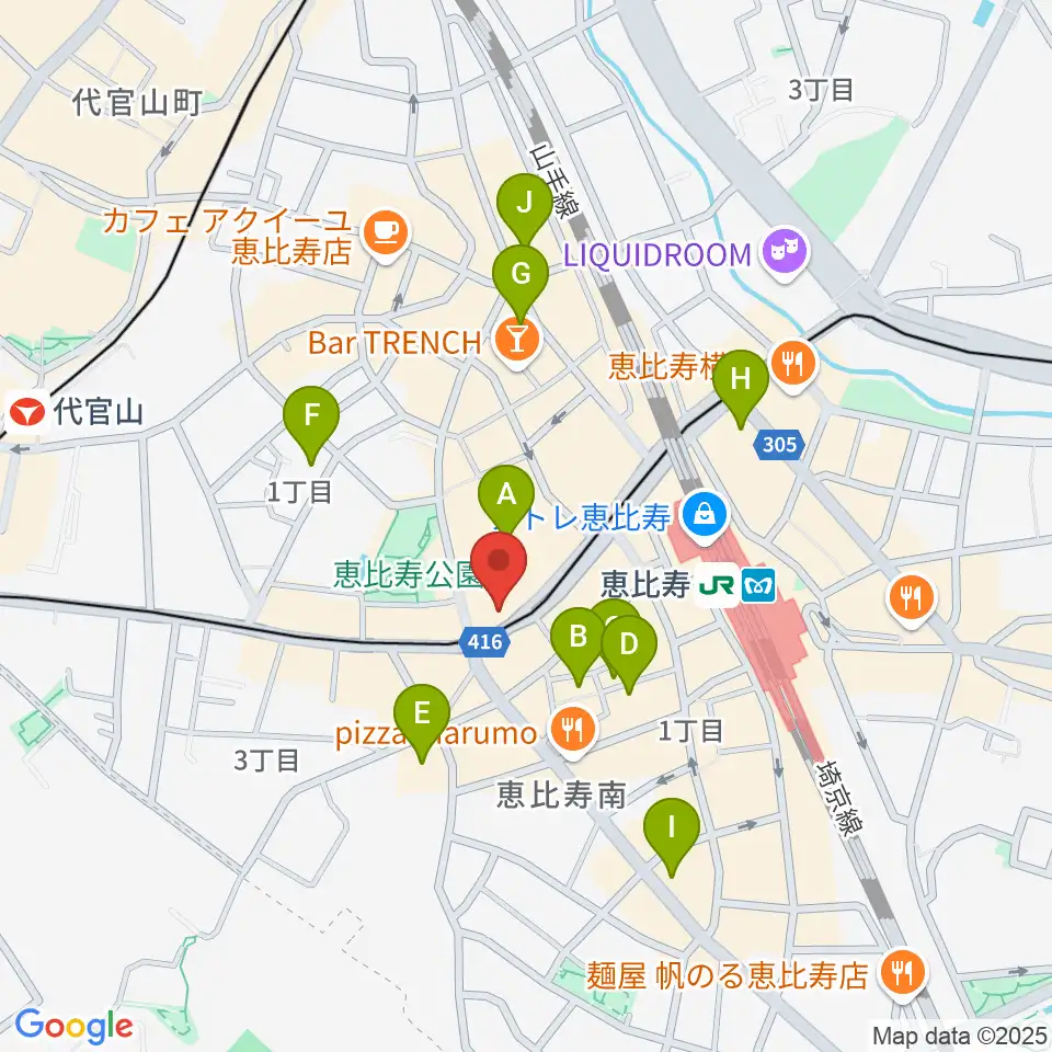 ドルフィンギターズ東京店周辺のホテル一覧地図