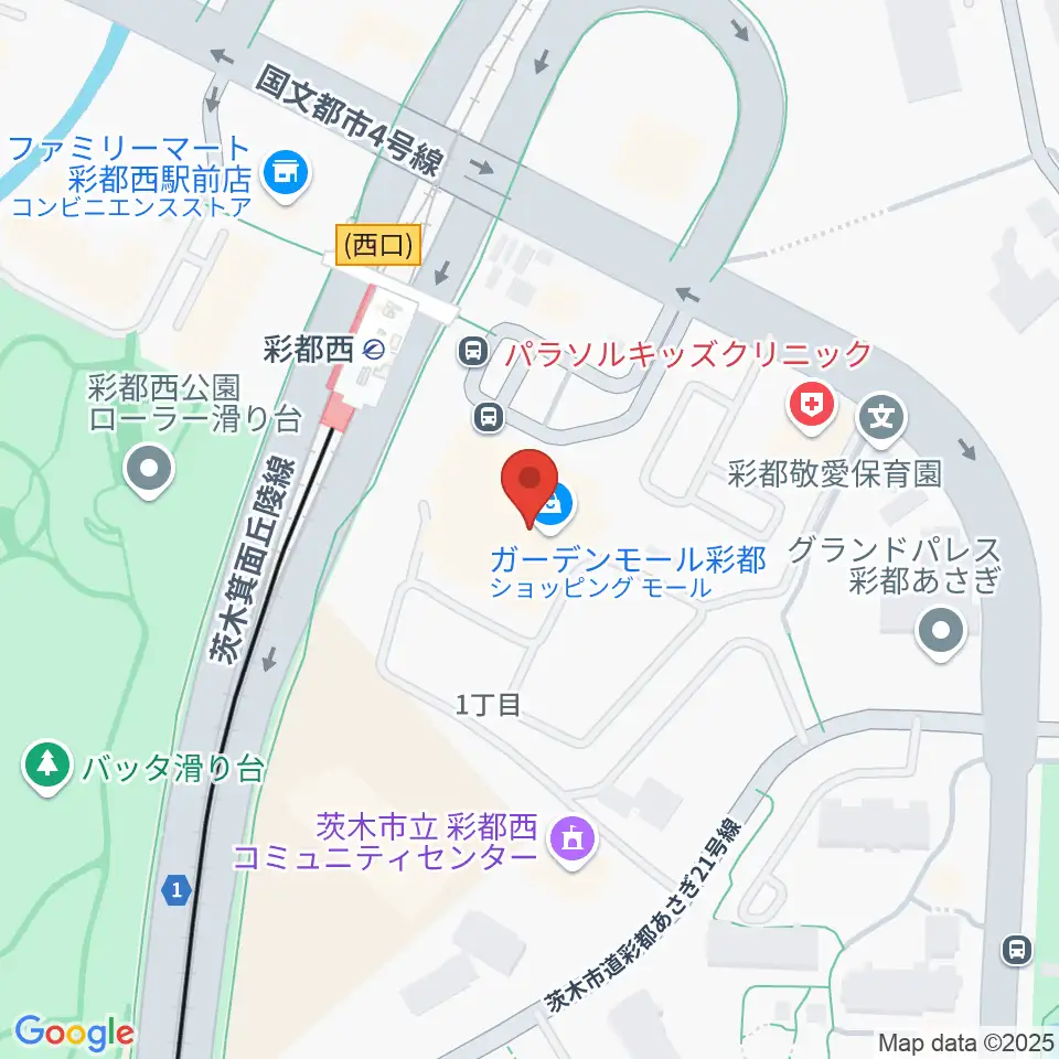 ヤマハミュージックセンター彩都 ヤマハミュージック周辺のホテル一覧地図