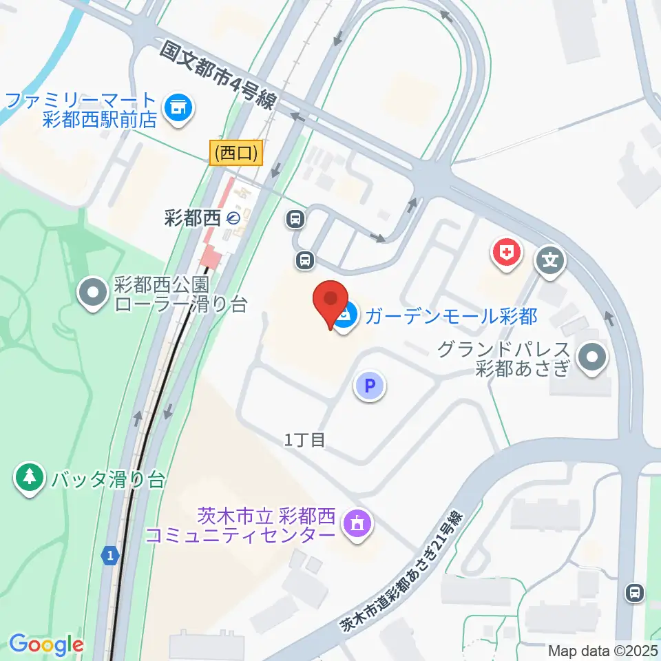 ヤマハミュージックセンター彩都 ヤマハミュージック周辺のホテル一覧地図