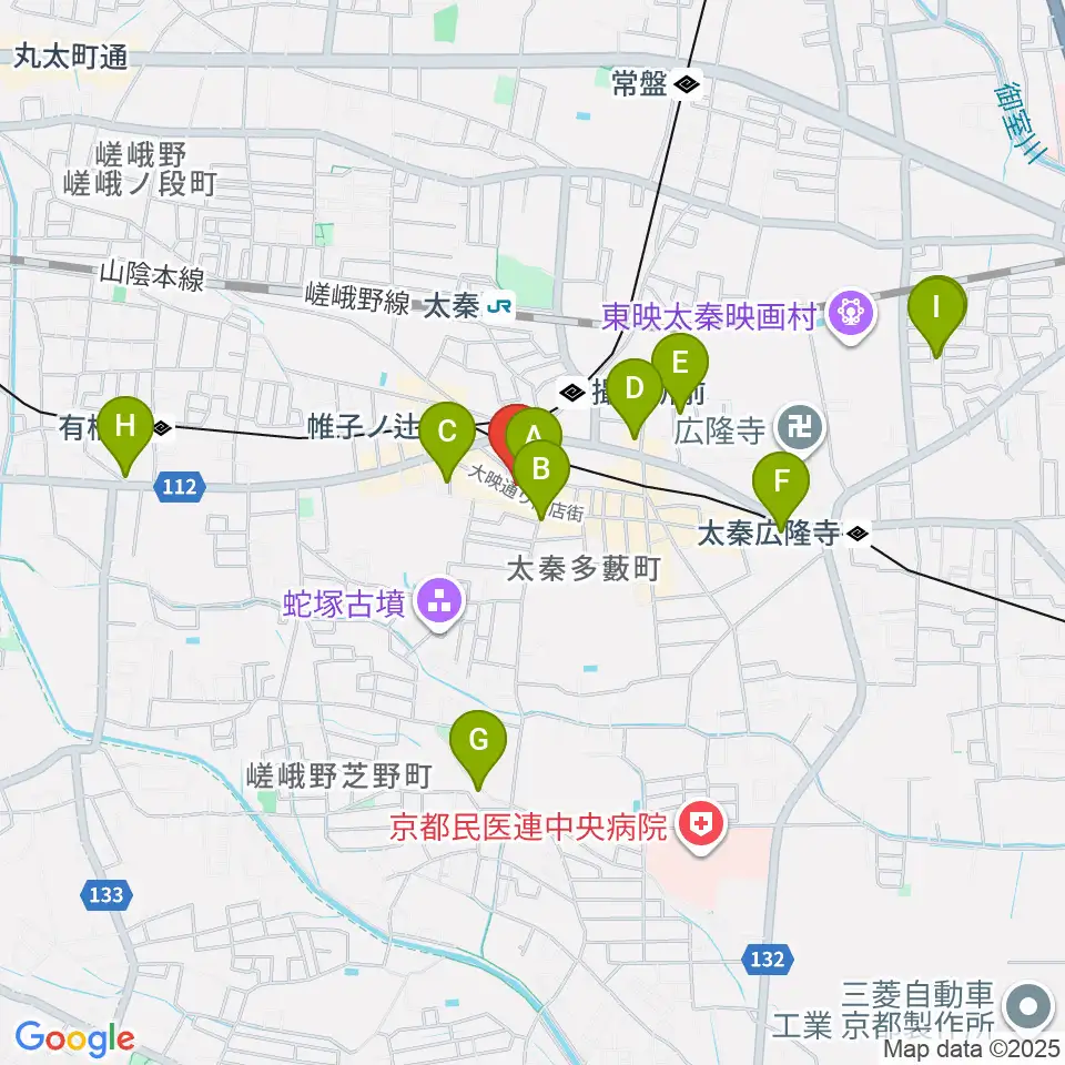 ひまわり音楽教室周辺のホテル一覧地図