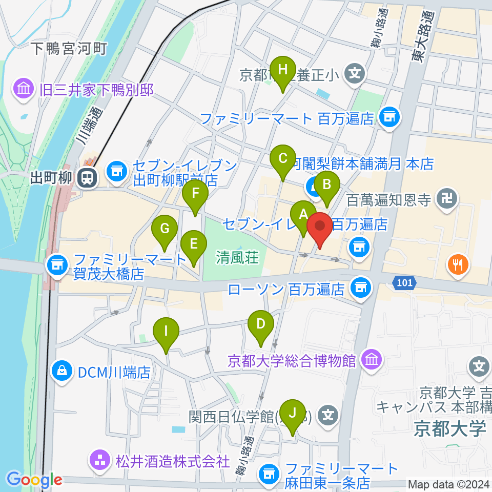 京都RINGO周辺のホテル一覧地図