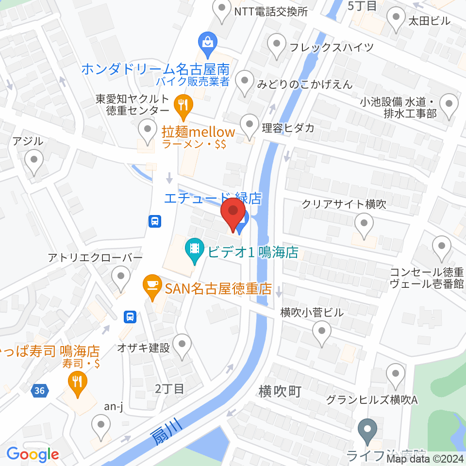 スタジオエチュード緑店周辺のホテル一覧地図