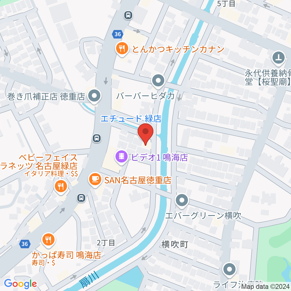 スタジオエチュード緑店周辺のホテル一覧地図