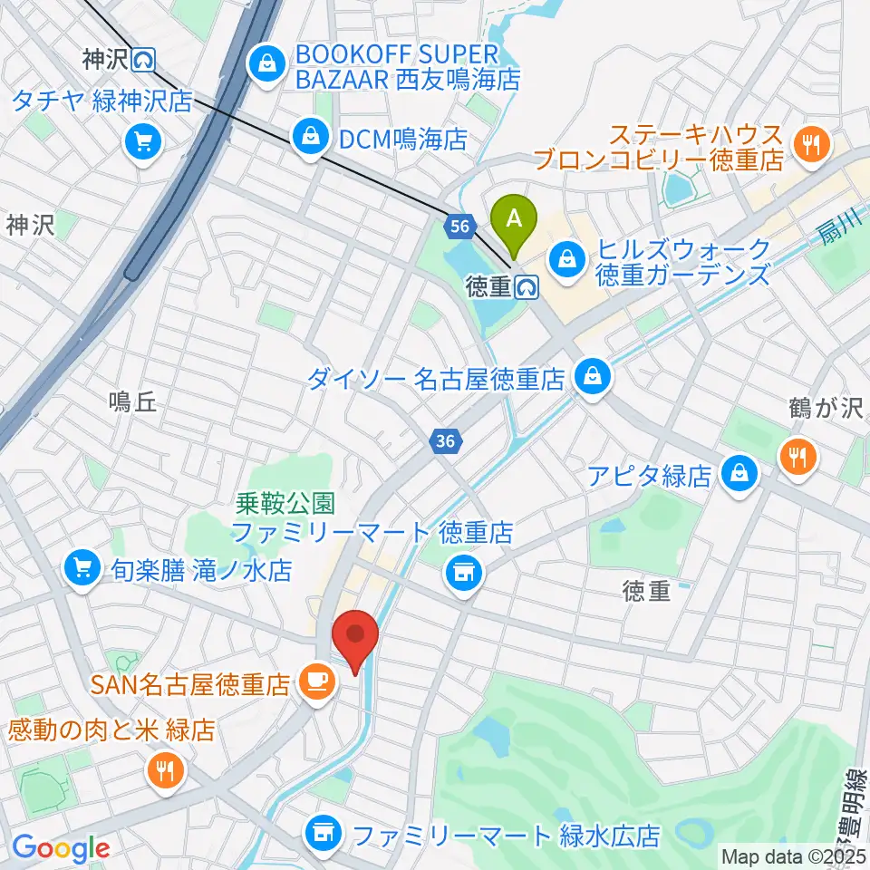 スタジオエチュード緑店周辺のホテル一覧地図