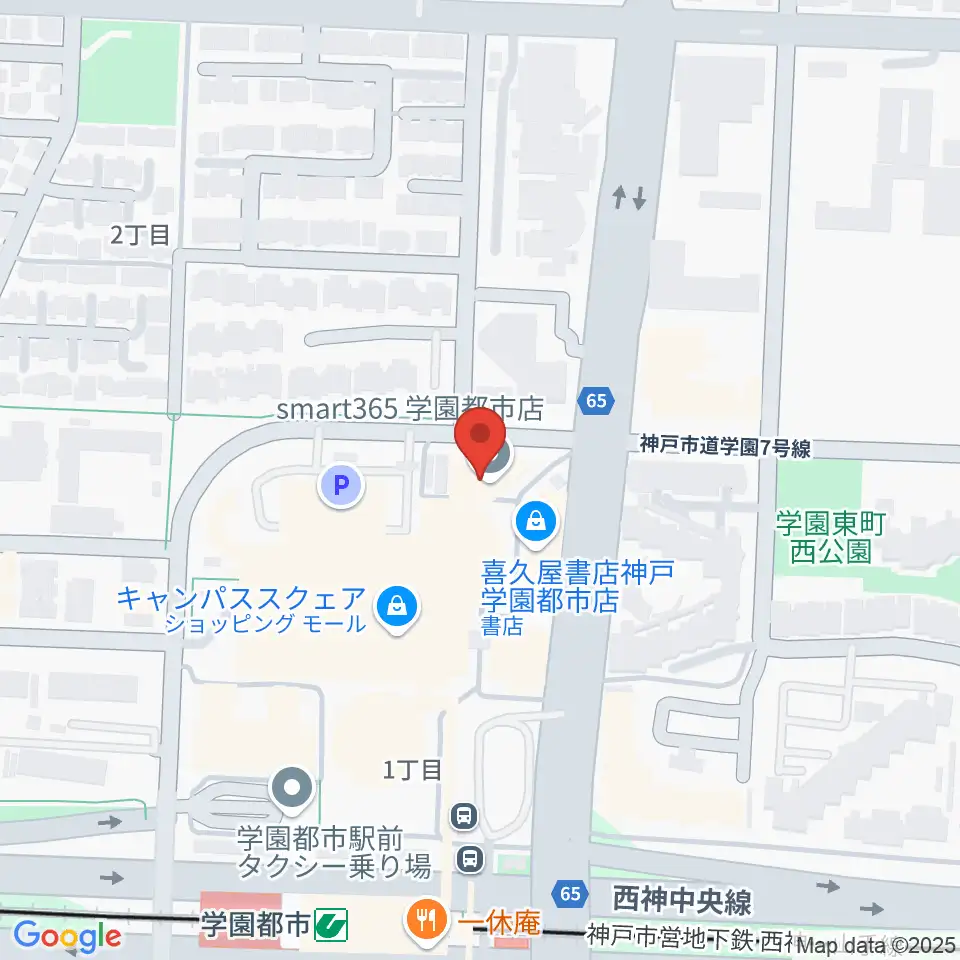 学園都市センター ヤマハミュージック周辺のホテル一覧地図
