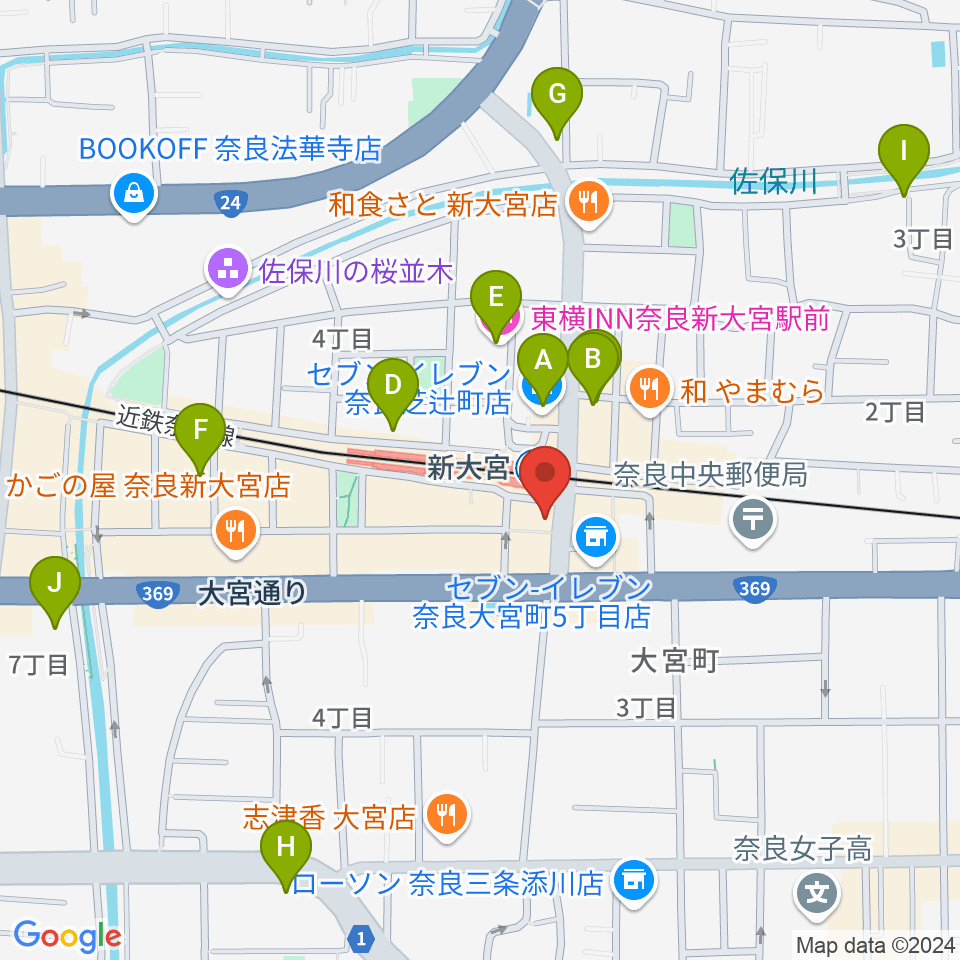 新大宮センター ヤマハミュージック周辺のホテル一覧地図