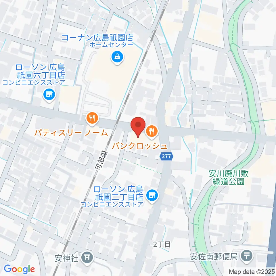 ユニスタイル安佐南 ヤマハミュージック周辺のホテル一覧地図