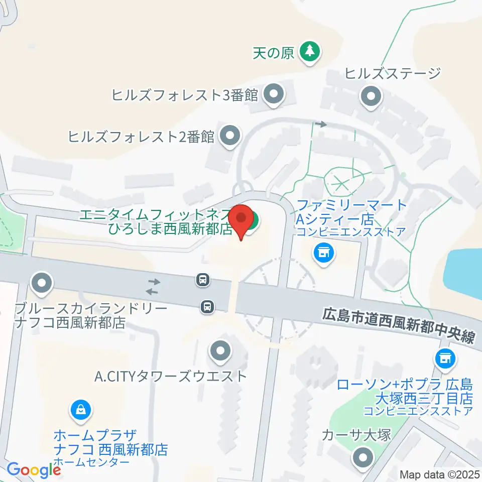 A.Cityセンター ヤマハミュージック周辺のホテル一覧地図