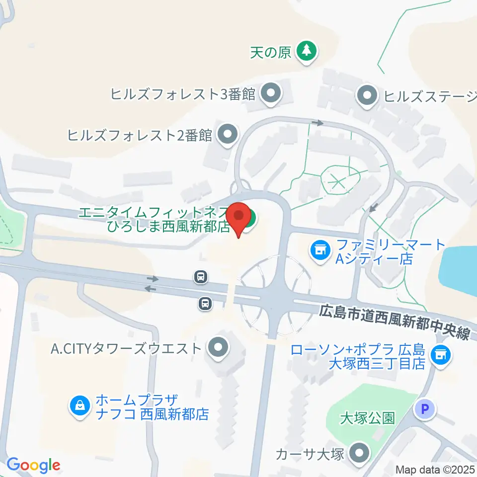 A.Cityセンター ヤマハミュージック周辺のホテル一覧地図