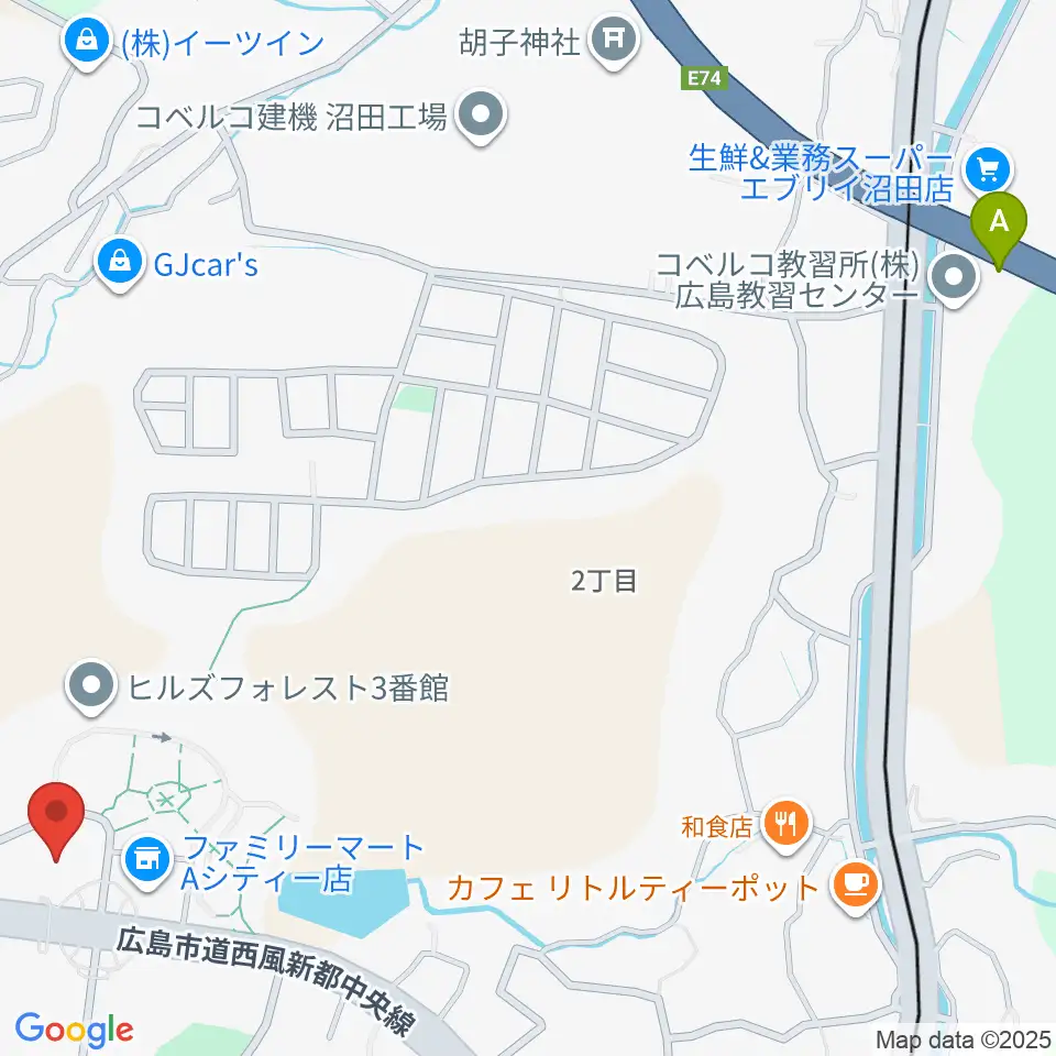 A.Cityセンター ヤマハミュージック周辺のホテル一覧地図
