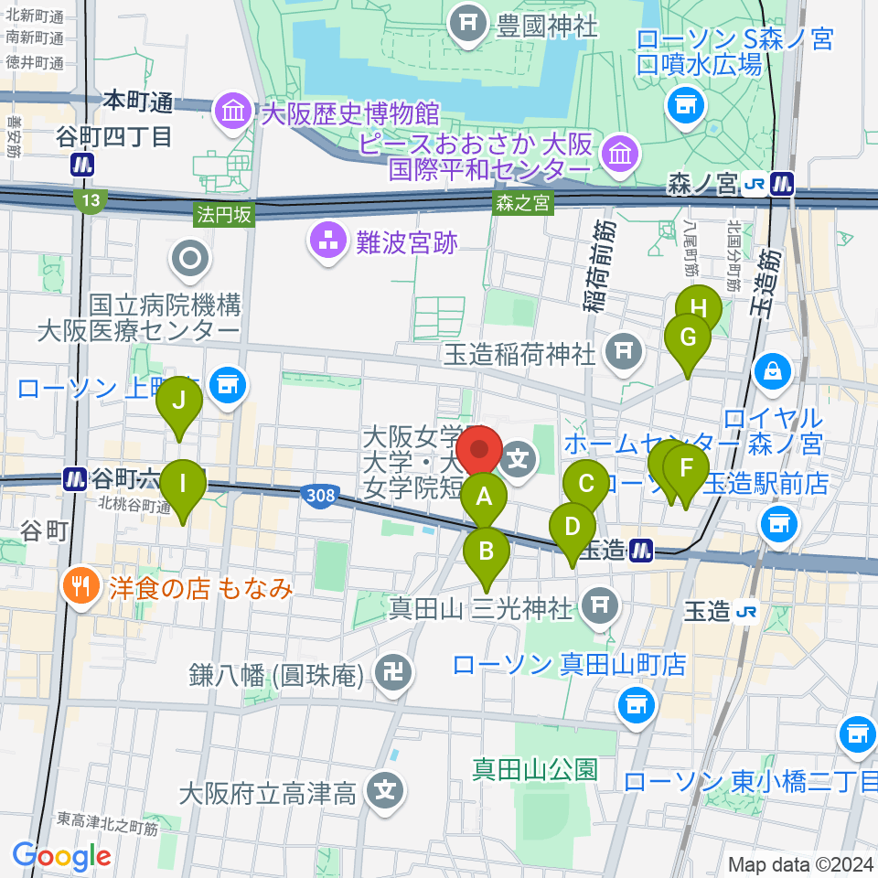 パックスアーレン株式会社周辺のホテル一覧地図