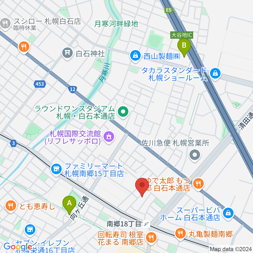 未来＆みきサークル周辺のホテル一覧地図