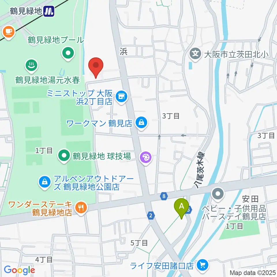 鶴見緑地NADGE STUDIO周辺のホテル一覧地図