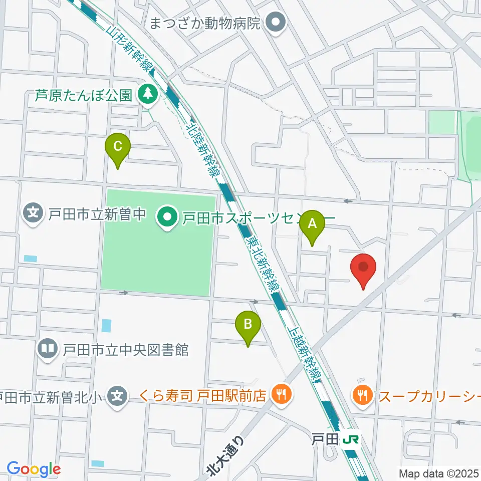 サクライ楽器ピアノアトリエ周辺のホテル一覧地図