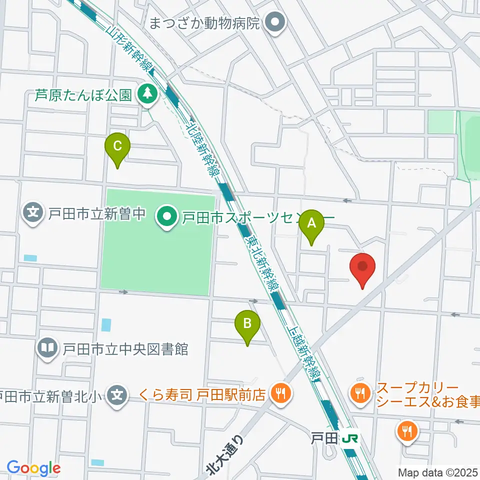 サクライ楽器ピアノアトリエ周辺のホテル一覧地図