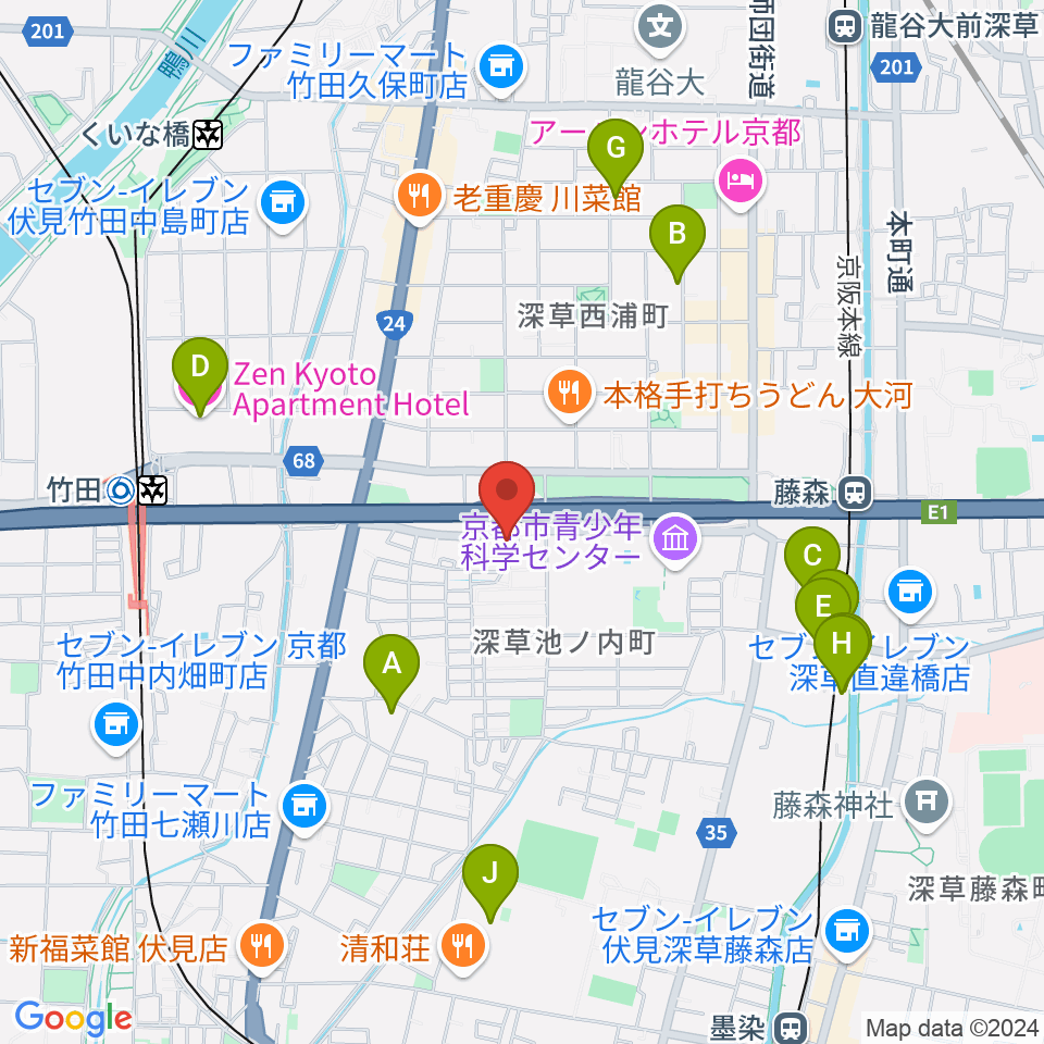 イースト・ビレッジ・ギターズ周辺のホテル一覧地図