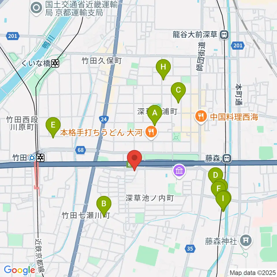 イーストビレッジギターズ周辺のホテル一覧地図