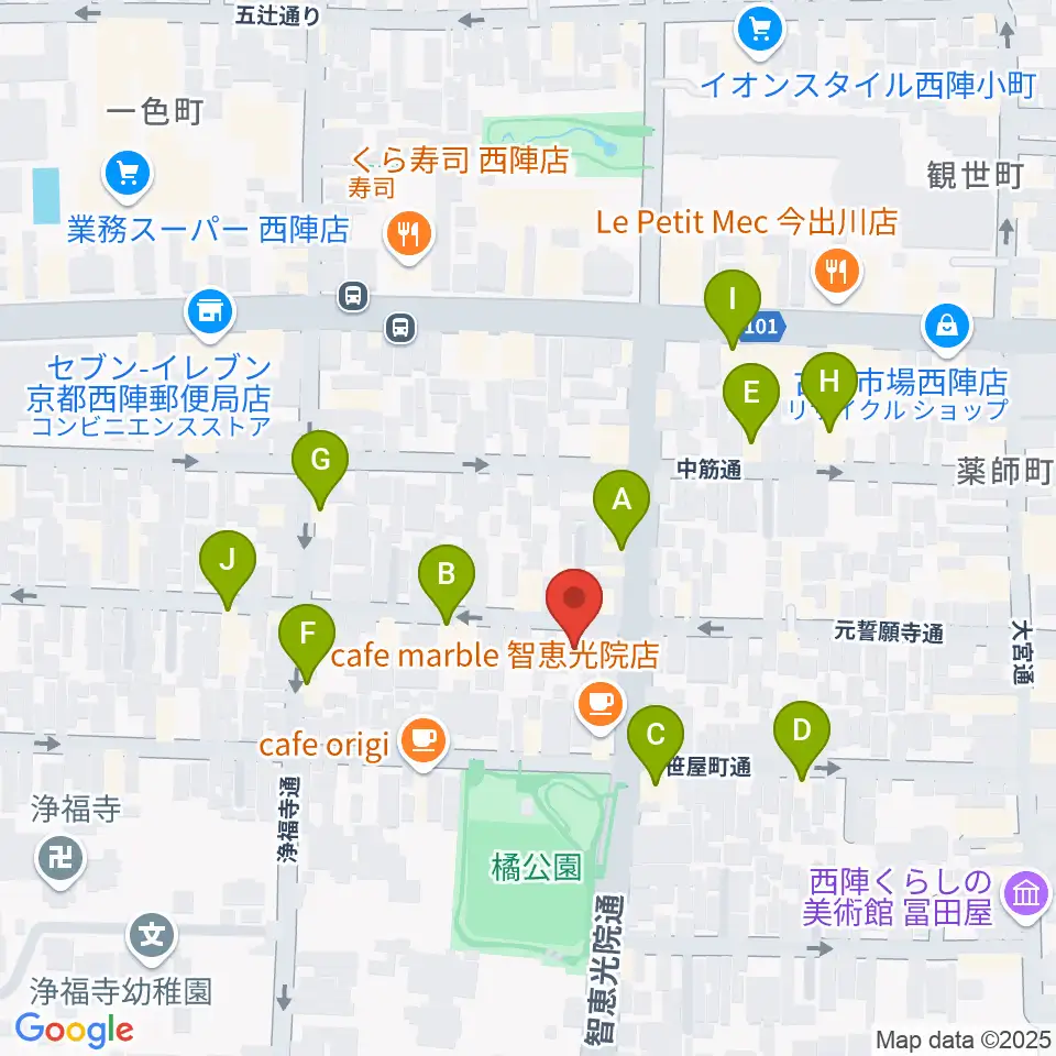 アサノ楽器周辺のホテル一覧地図