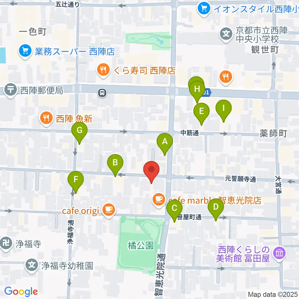 アサノ楽器周辺のホテル一覧地図