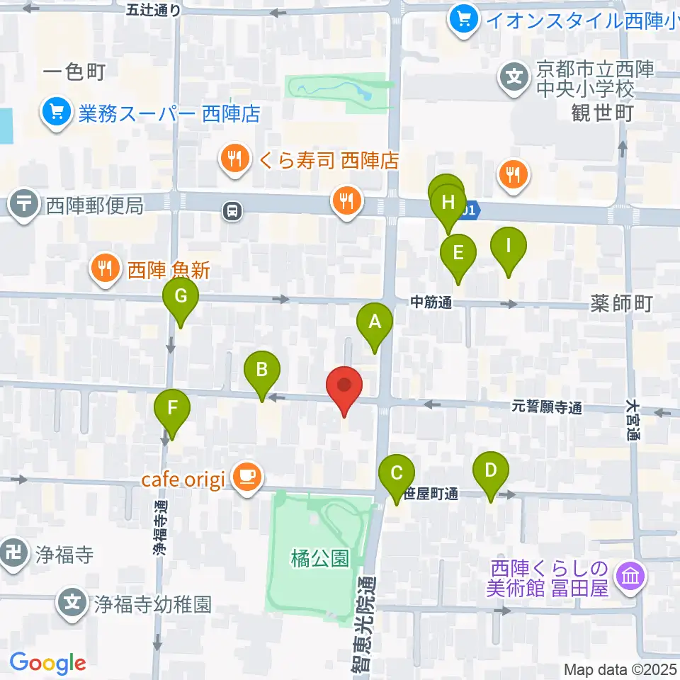 アサノ楽器周辺のホテル一覧地図