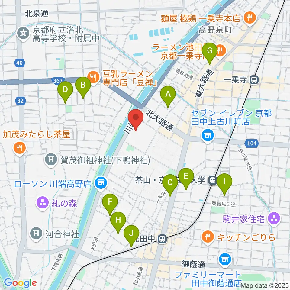 島村楽器 洛北阪急スクエア店周辺のホテル一覧地図