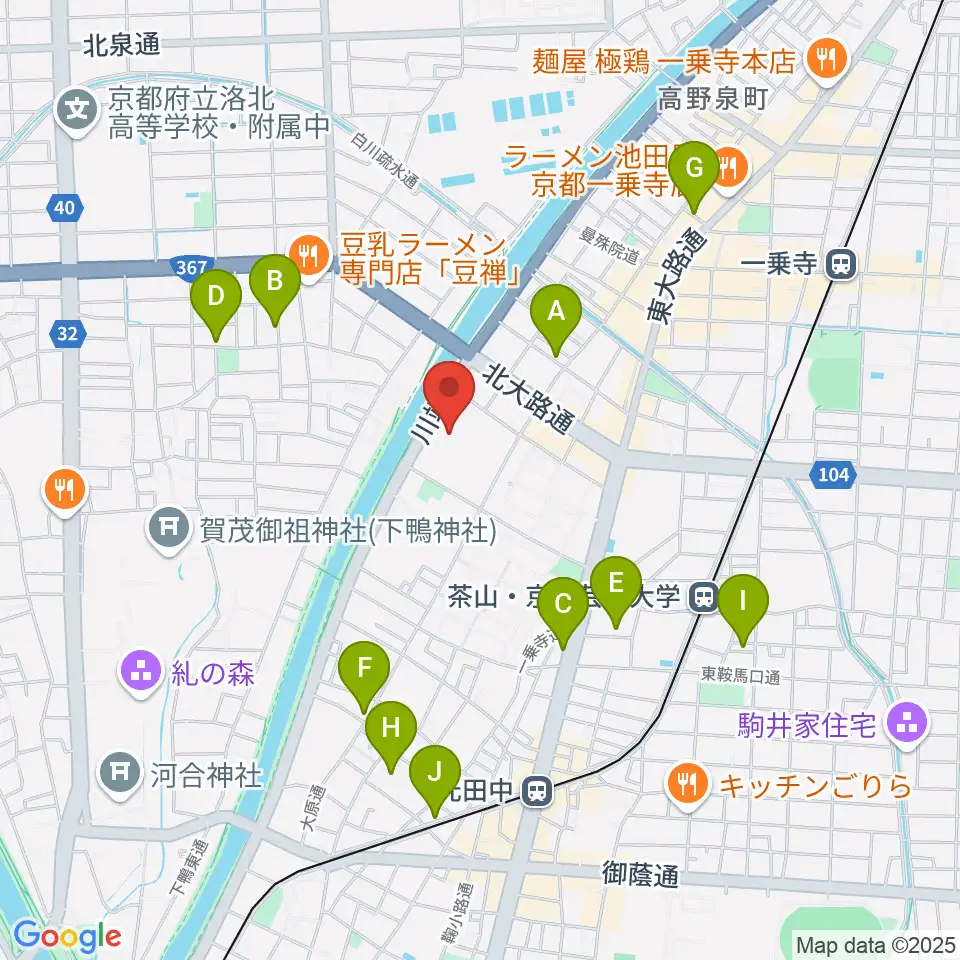 島村楽器 洛北阪急スクエア店周辺のホテル一覧地図