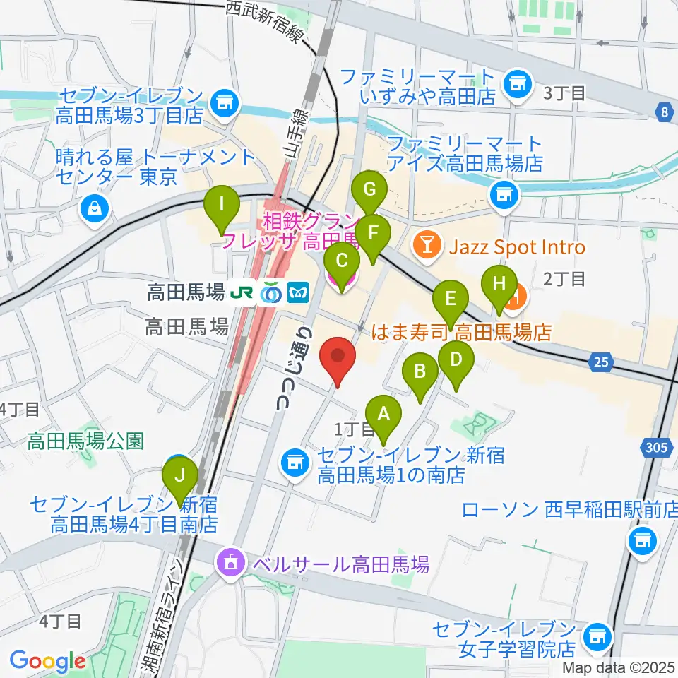 東京ステップスアーツ周辺のホテル一覧地図