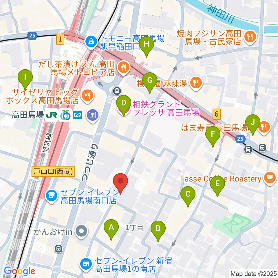 東京ステップスアーツ周辺のホテル一覧地図